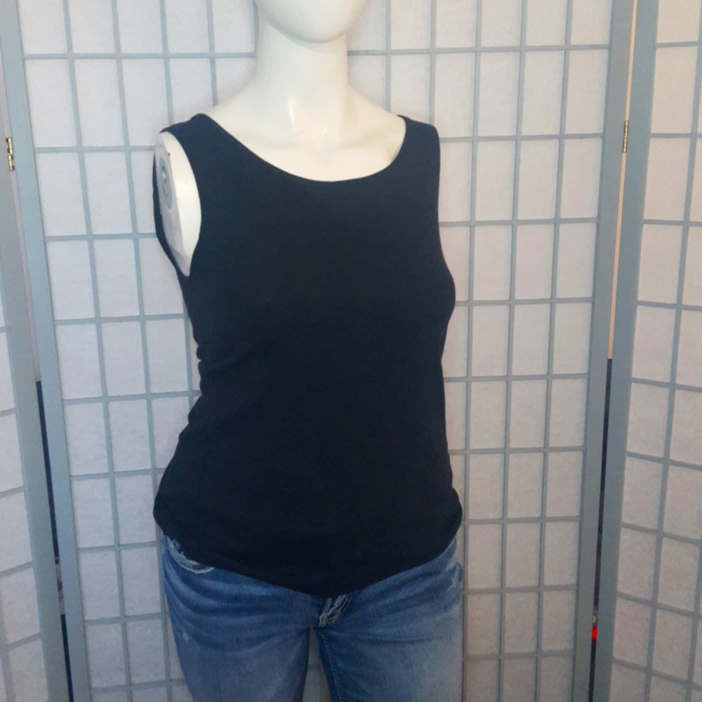 Black tank top